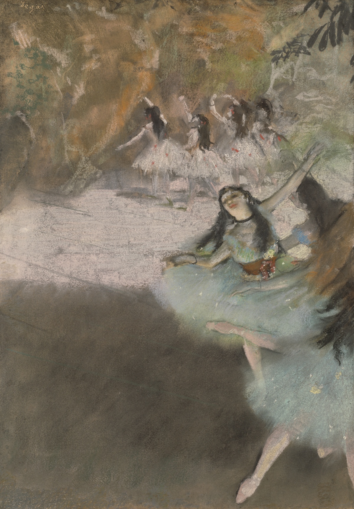 On the Stage — Hilaire Germain Edgar Degas