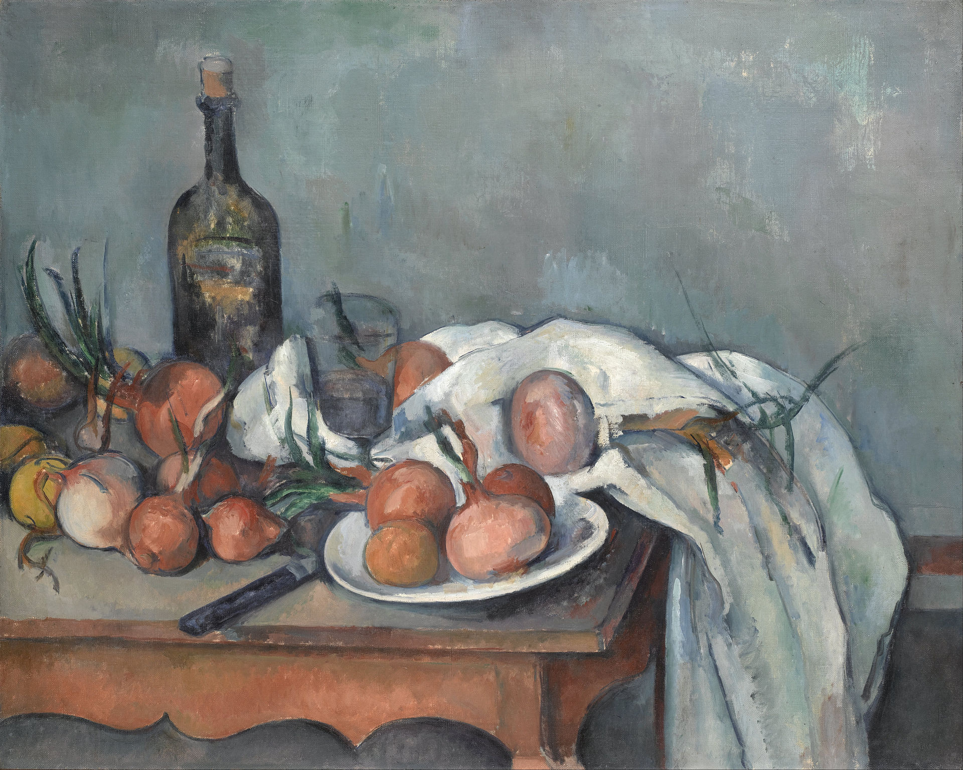 Still Life with Onions — Paul Cézanne